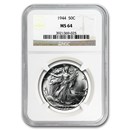 1944 Walking Liberty Half Dollar MS-64 NGC
