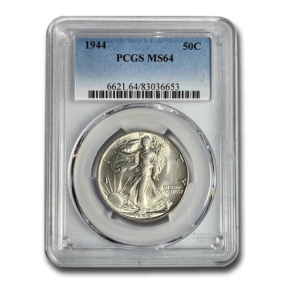 1944 Walking Liberty Half Dollar MS-64 PCGS 1944 Walking Liberty Half Dollar MS-64 PCGS