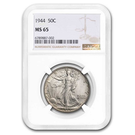 1944 Walking Liberty Half Dollar MS-65 NGC 1944 Walking Liberty Half Dollar MS-65 NGC
