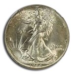 1944 Walking Liberty Half Dollar MS-66 NGC