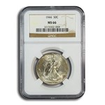 1944 Walking Liberty Half Dollar MS-66 NGC