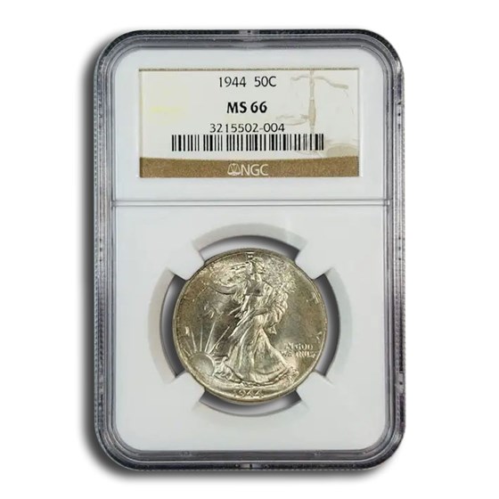 1944 Walking Liberty Half Dollar MS-66 NGC