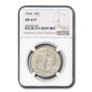 1944 Walking Liberty Half Dollar MS-67+ NGC