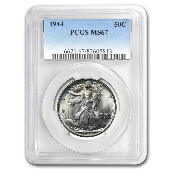 1944 Walking Liberty Half Dollar MS-67 PCGS