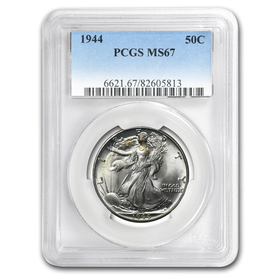 1944 Walking Liberty Half Dollar MS-67 PCGS