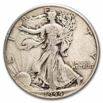 1944 Walking Liberty Halves 20-Coin Roll Avg Circ