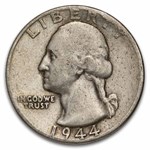 1944 Washington Quarter 40-Coin Roll Avg Circ