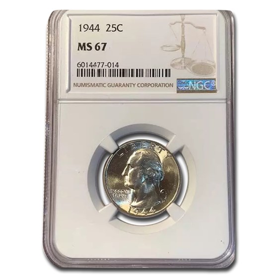 1944 Washington Quarter MS-67 NGC 1944 Washington Quarter MS-67 NGC