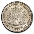 1945-1965 Venezuela Silver 1 Bolivar AU/BU