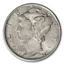 1945-D Mercury Dime AU