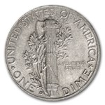 1945-D Mercury Dime AU