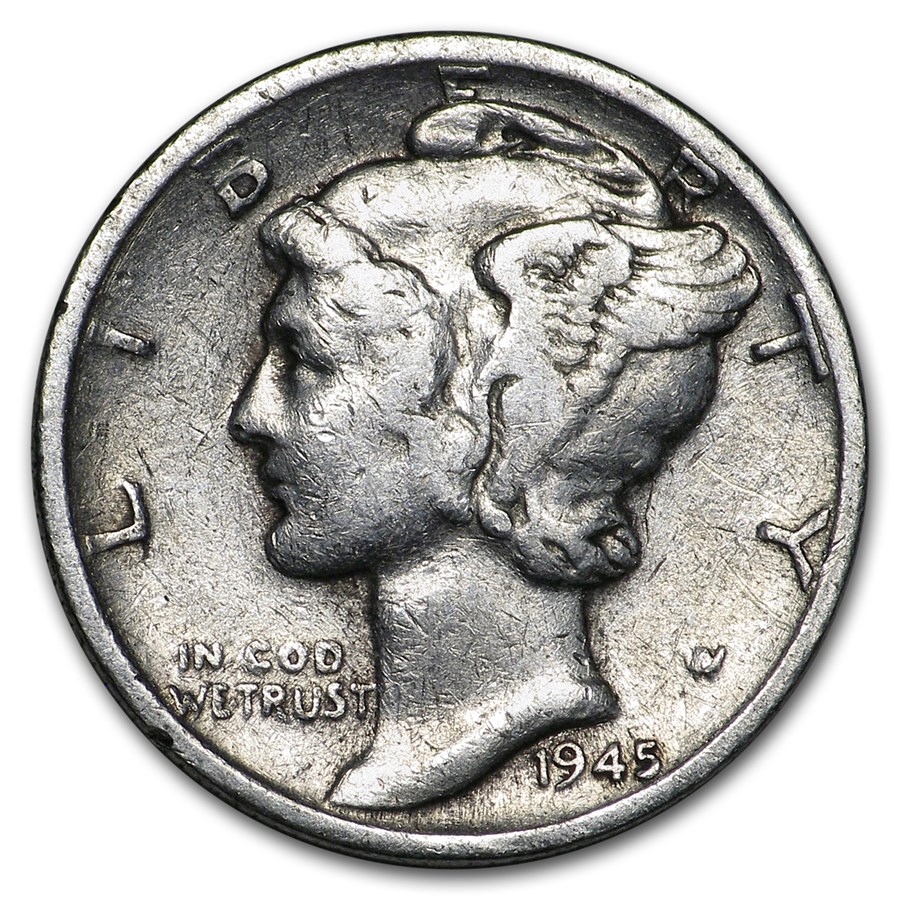 1945-D Mercury Dime Good/VF