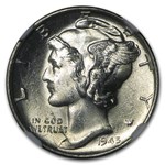 1945-D Mercury Dime MS-65 NGC (FB)