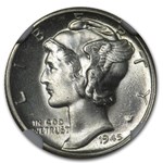 1945-D Mercury Dime MS-66 NGC