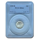 1945-D Mercury Dime MS-66 PCGS