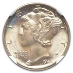 1945-D Mercury Dime MS-67+ NGC (FB)