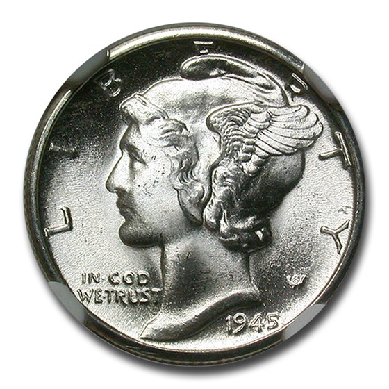1945-D Mercury Dime MS-67+ NGC (FB) 1945-D Mercury Dime MS-67+ NGC (FB)