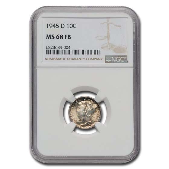 1945-D Mercury Dime MS-68 NGC (FB) 1945-D Mercury Dime MS-68 NGC (FB)