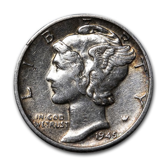 1945-D Mercury Dime XF 1945-D Mercury Dime XF