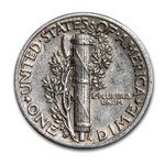 1945-D Mercury Dime XF