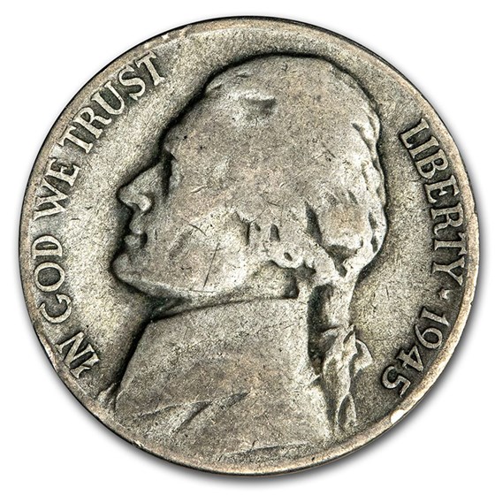 Buy 1945D Silver Wartime Jefferson Nickel Avg Circ APMEX