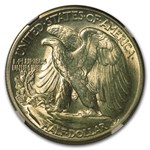 1945-D Walking Liberty Half Dollar MS-64 NGC