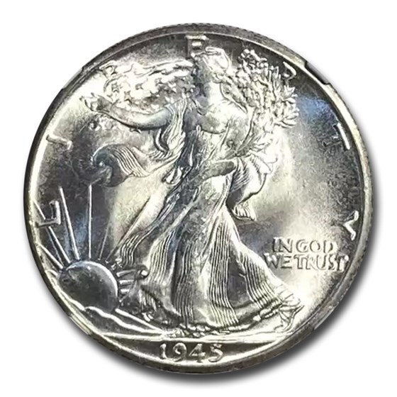 1945-D Walking Liberty Half Dollar MS-65+ NGC 1945-D Walking Liberty Half Dollar MS-65+ NGC