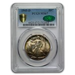 1945-D Walking Liberty Half Dollar MS-67 PCGS CAC