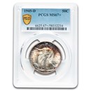 1945-D Walking Liberty Half Dollar MS-67+ PCGS