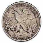 1945-D Walking Liberty Halves 20-Coin Roll Avg Circ