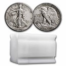 1945-D Walking Liberty Halves 20-Coin Roll XF