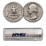 1945-D Washington Quarter 40-Coin Roll Avg Circ