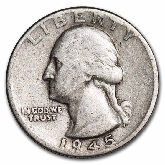 1945-D Washington Quarter Good/XF 1945-D Washington Quarter Good/XF
