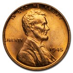 1945 Lincoln Cent 50-Coin Roll BU