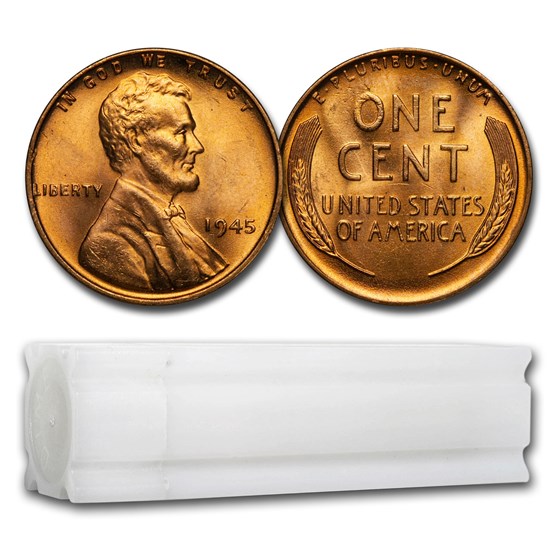 1945 Lincoln Cent 50-Coin Roll BU 1945 Lincoln Cent 50-Coin Roll BU