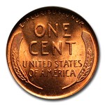 1945 Lincoln Cent MS-67 NGC (Red)