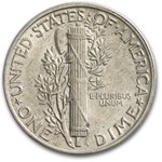 1945 Mercury Dime AU