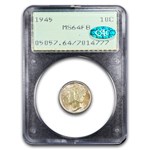 1945 Mercury Dime MS-64 PCGS CAC (FB)