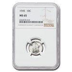 1945 Mercury Dime MS-65 NGC