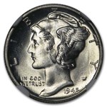 1945 Mercury Dime MS-66 NGC
