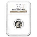 1945 Mercury Dime MS-66 NGC