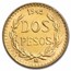 1945 Mexico Gold 2 Pesos BU