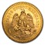 1945 Mexico Gold 50 Pesos BU