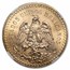 1945 Mexico Gold 50 Pesos MS-63 NGC