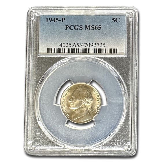 1945-P Jefferson Nickel MS-65 PCGS 1945-P Jefferson Nickel MS-65 PCGS
