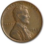 1945-S Lincoln Cent Fine+