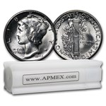 1945-S Mercury Dime 50-Coin Roll BU