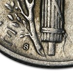 1945-S Mercury Dime AU (Micro-S)