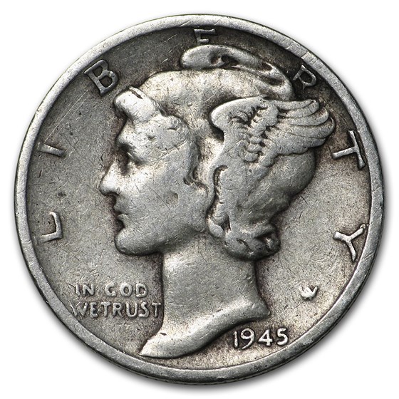 1945-S Mercury Dime Good/VF 1945-S Mercury Dime Good/VF
