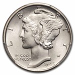 1945-S Mercury Dime MS-65 FB PCGS